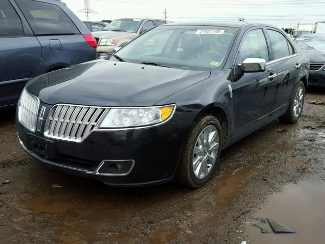 3LNHL2JC9CR802786 - 2012 LINCOLN MKZ BLACK photo 2