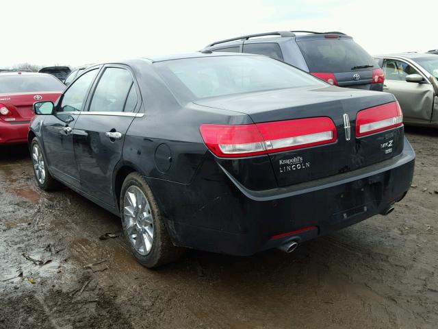 3LNHL2JC9CR802786 - 2012 LINCOLN MKZ BLACK photo 3