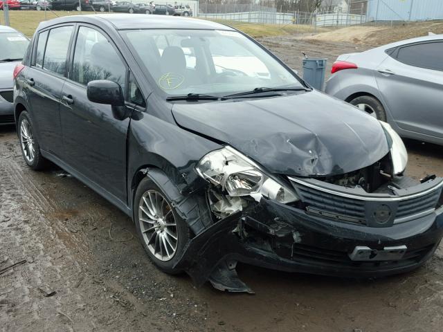 3N1BC13E58L390205 - 2008 NISSAN VERSA S BLACK photo 1