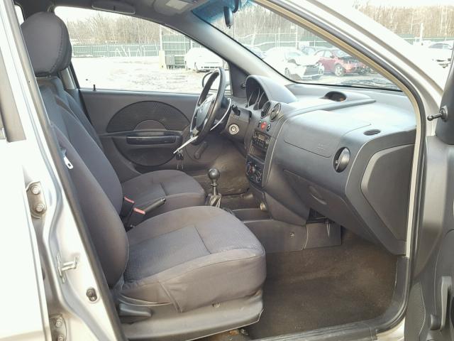 KL1TD66688B026031 - 2008 CHEVROLET AVEO BASE فضي صورة 5