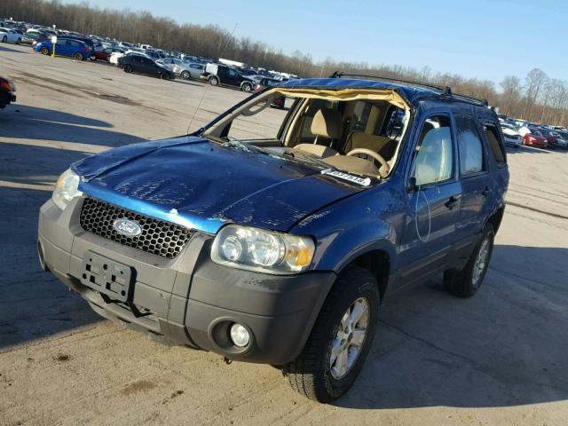 1FMYU93147KA19144 - 2007 FORD ESCAPE XLT BLUE photo 2