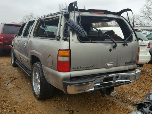 3GNEC16Z12G262852 - 2002 CHEVROLET SUBURBAN C GRAY photo 3