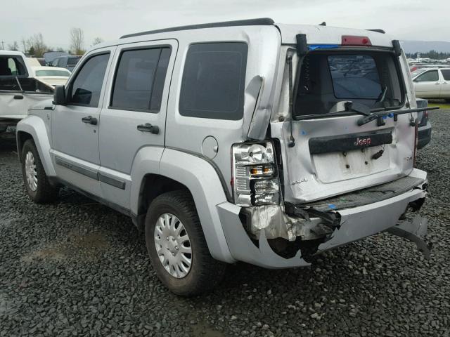 1J8GN28K58W174830 - 2008 JEEP LIBERTY SP SILVER photo 3