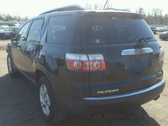 1GKEV13788J304726 - 2008 GMC ACADIA SLE BLACK photo 3