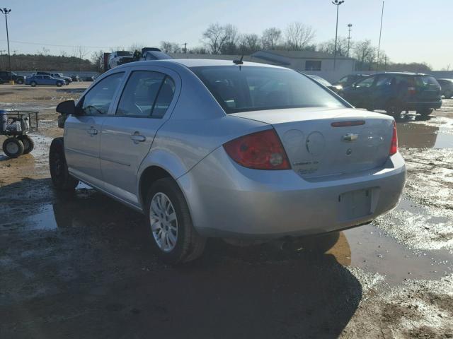 1G1AT58H197181545 - 2009 CHEVROLET COBALT LT SILVER photo 3