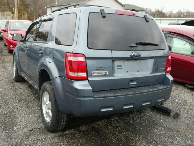 1FMCU9DG1CKA97923 - 2012 FORD ESCAPE XLT BLUE photo 3