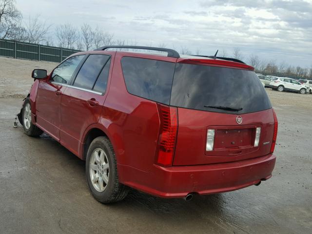 1GYEE637780138370 - 2008 CADILLAC SRX RED photo 3