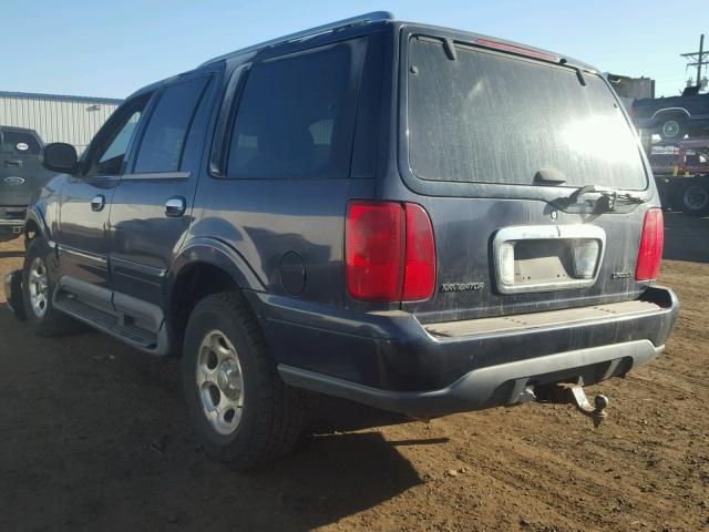 5LMFU28L4WLJ01342 - 1998 LINCOLN NAVIGATOR BLUE photo 3