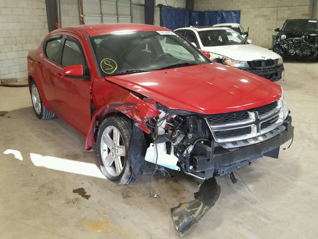 1C3CDZCB9DN680206 - 2013 DODGE AVENGER SX RED photo 1