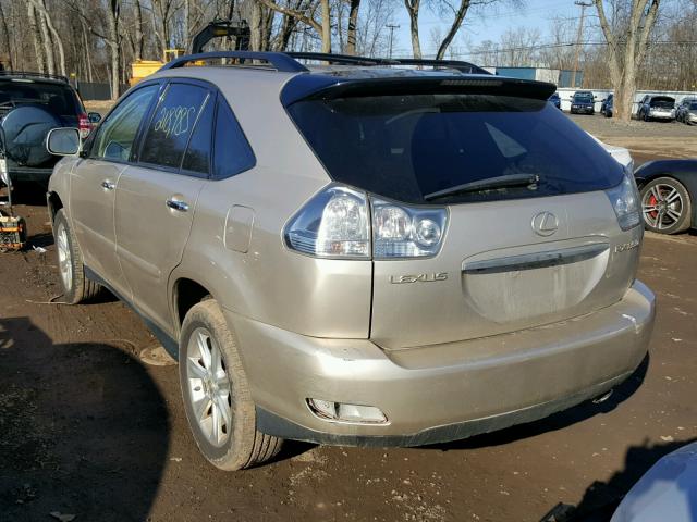 2T2HK31U68C083432 - 2008 LEXUS RX 350 GOLD photo 3