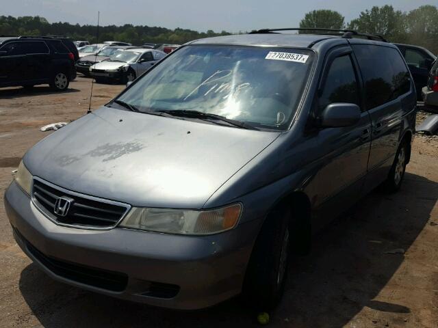 2HKRL18082H516377 - 2002 HONDA ODYSSEY EX GRAY photo 2