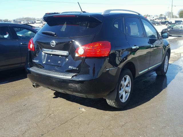 JN8AS5MV1BW684644 - 2011 NISSAN ROGUE S BLACK photo 4