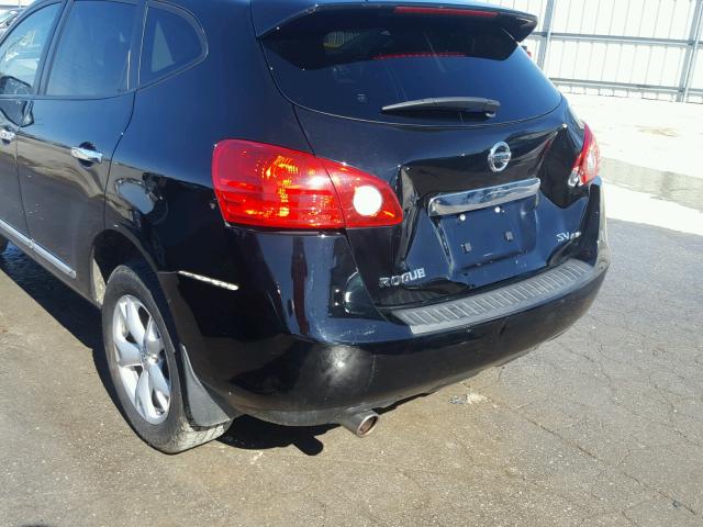 JN8AS5MV1BW684644 - 2011 NISSAN ROGUE S BLACK photo 9