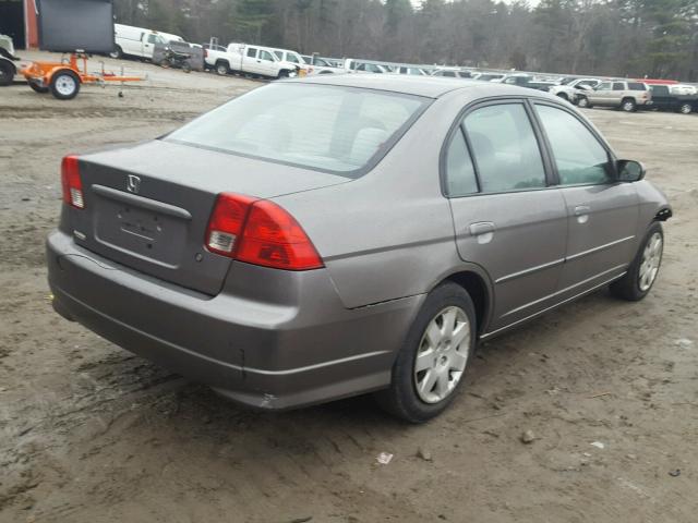 2HGES267X5H509047 - 2005 HONDA CIVIC EX GRAY photo 4