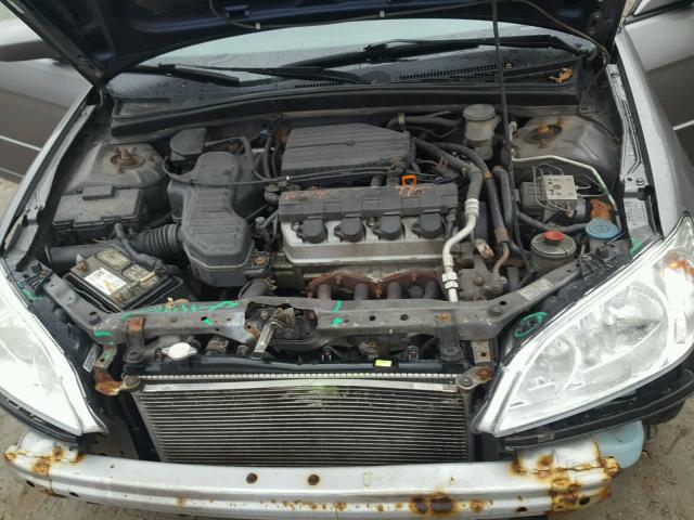 2HGES267X5H509047 - 2005 HONDA CIVIC EX GRAY photo 7