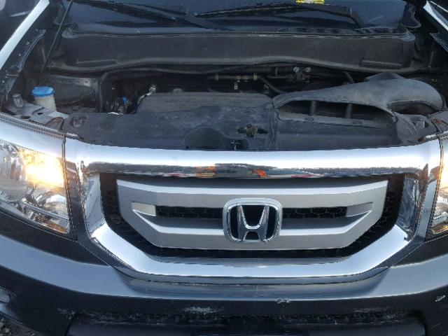 5FNYF4H50BB095267 - 2011 HONDA PILOT EXL GRAY photo 7