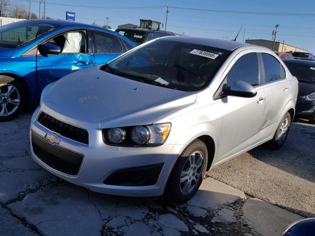 1G1JC5SH2D4248155 - 2013 CHEVROLET SONIC LT SILVER photo 2