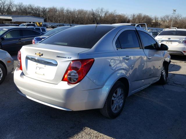 1G1JC5SH2D4248155 - 2013 CHEVROLET SONIC LT SILVER photo 4