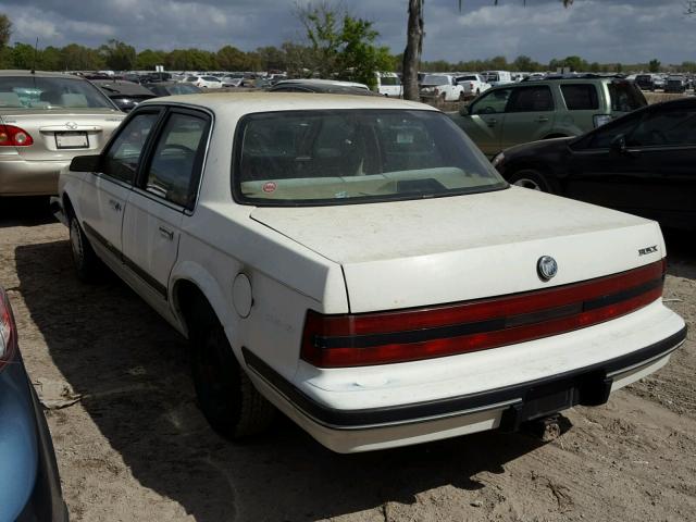 3G4AG54N9NS610915 - 1992 BUICK CENTURY SP WHITE photo 3