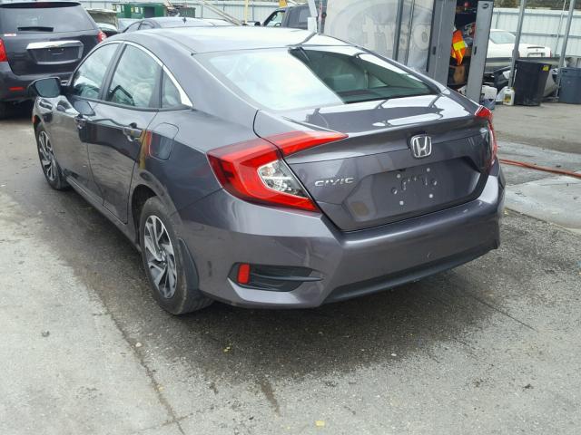 19XFC2F77GE039638 - 2016 HONDA CIVIC EX ნაცრისფერი ფოტო 3
