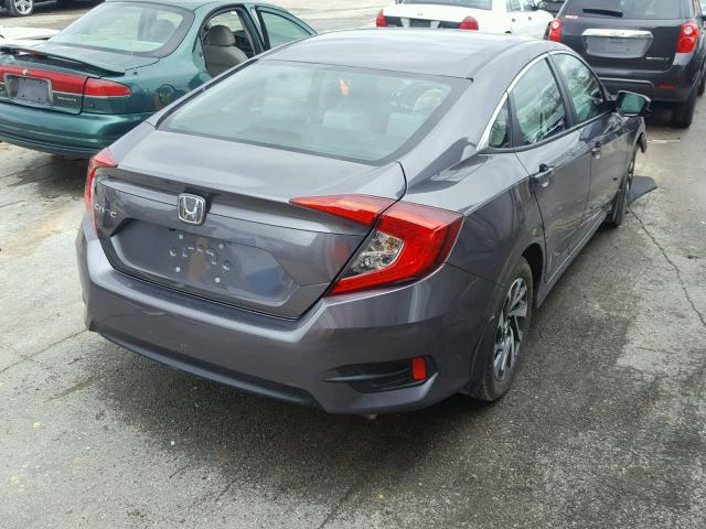 19XFC2F77GE039638 - 2016 HONDA CIVIC EX ნაცრისფერი ფოტო 4