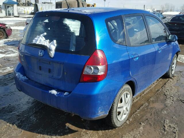 JHMGD38408S807211 - 2008 HONDA FIT BLUE photo 4