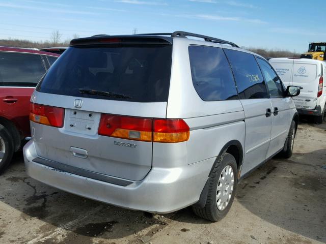 5FNRL18523B047945 - 2003 HONDA ODYSSEY LX SILVER photo 4