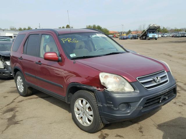 SHSRD78845U323936 - 2005 HONDA CR-V EX RED photo 1