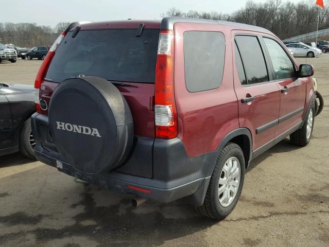 SHSRD78845U323936 - 2005 HONDA CR-V EX RED photo 4