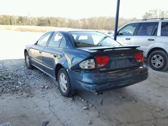 1G3NL52F43C215279 - 2003 OLDSMOBILE ALERO GL TEAL photo 3