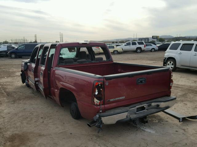 2GCEC13T361134717 - 2006 CHEVROLET SILVERADO MAROON photo 3