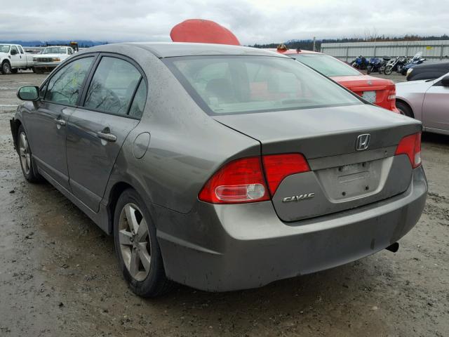 2HGFA16856H037884 - 2006 HONDA CIVIC EX ნაცრისფერი ფოტო 3