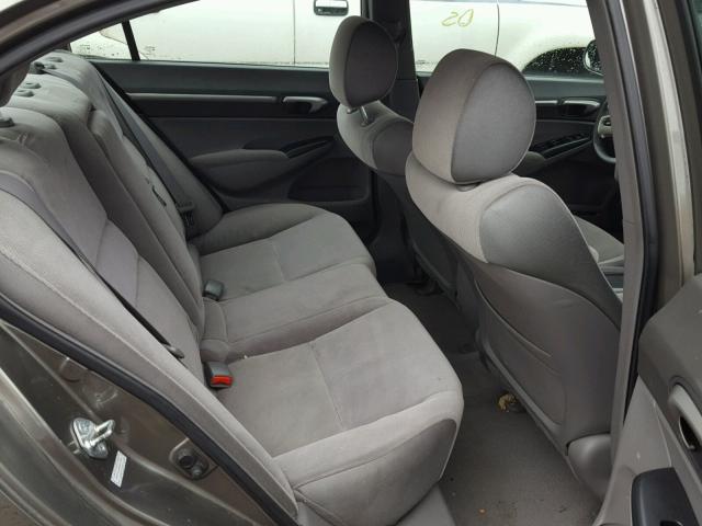 2HGFA16856H037884 - 2006 HONDA CIVIC EX GRAY photo 6