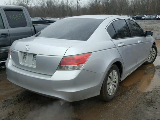 1HGCP2F3XAA140270 - 2010 HONDA ACCORD LX SILVER photo 4