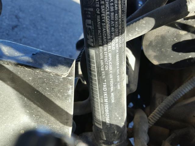 1HD1KEM19DB625648 - 2013 HARLEY-DAVIDSON FLHTK ELEC 黑色 照片 10