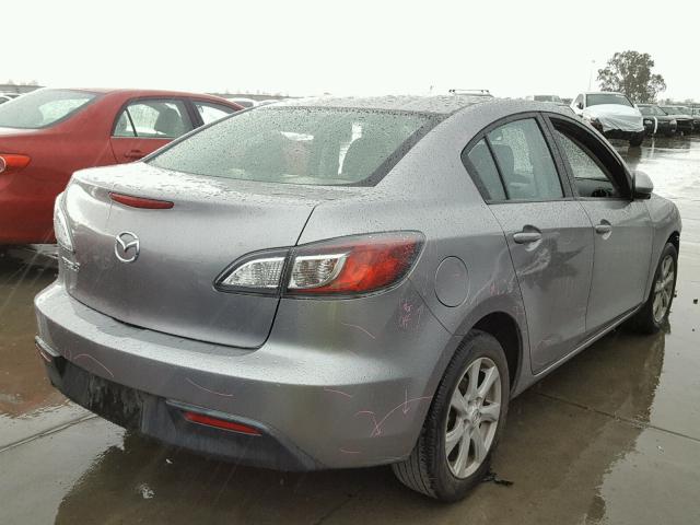 JM1BL1SG8A1224368 - 2010 MAZDA 3 I GRAY photo 4