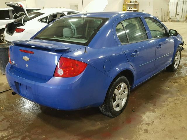 1G1AL58FX87134494 - 2008 CHEVROLET COBALT LT BLUE photo 4