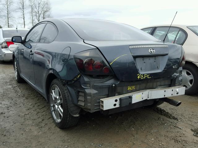 JTKDE167680257228 - 2008 TOYOTA SCION TC BLUE photo 3