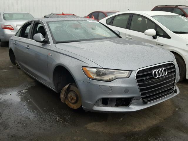 WAUGGAFC7CN123655 - 2012 AUDI A6 PREMIUM GRAY photo 1