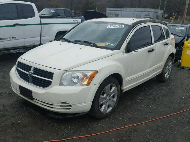 1B3HB48B57D553581 - 2007 DODGE CALIBER SX WHITE photo 2