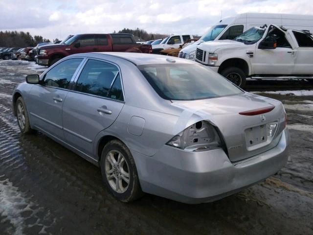 1HGCM56867A092796 - 2007 HONDA ACCORD EX SILVER photo 3