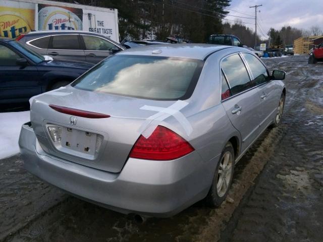 1HGCM56867A092796 - 2007 HONDA ACCORD EX SILVER photo 4