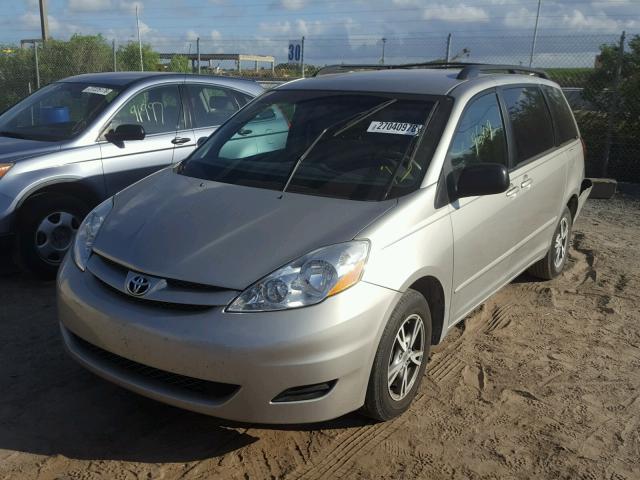 5TDKK4CC2AS294466 - 2010 TOYOTA SIENNA CE SILVER photo 2