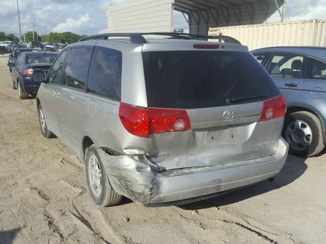 5TDKK4CC2AS294466 - 2010 TOYOTA SIENNA CE SILVER photo 3