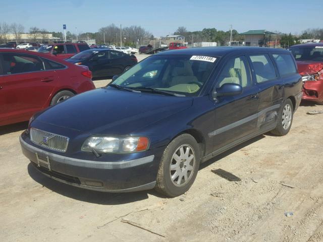 YV1SW61R921261853 - 2002 VOLVO V70 BLUE photo 2