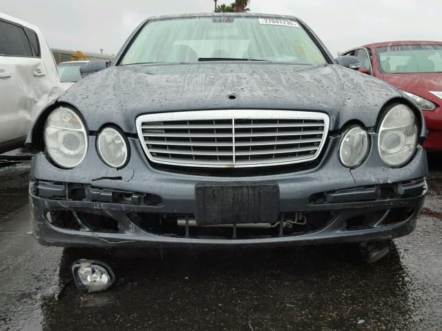 WDBUF56J06A952608 - 2006 MERCEDES-BENZ E 350 BLUE photo 9