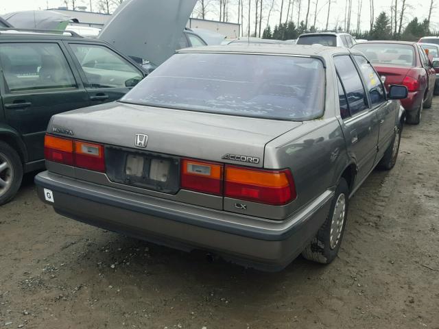 JHMCA5533KC048814 - 1989 HONDA ACCORD LX GRAY photo 4