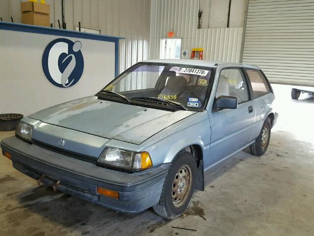 JHMAG4311GS016538 - 1986 HONDA CIVIC CVCC BLUE photo 2