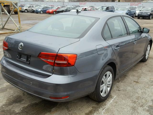 3VWLA7AJ5FM409740 - 2015 VOLKSWAGEN JETTA TDI GRAY photo 4