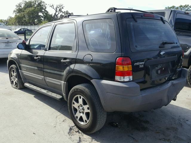 1FMYU01121KB35139 - 2001 FORD ESCAPE XLS BLACK photo 3